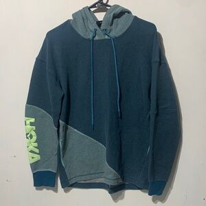 Hoka All Day Men's Teal and Gray Hoodie